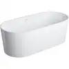 Image de OMNIRES OVO Baignoire ovale en îlot, OVO160WWZPBP,