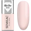 Image de Semilac UV Gel Base Skin Tone Base base coat pour ongles en gel teinte Glitter Rose 7 ml