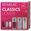 Image de Semilac Classics Lover Set - 2 vernis à ongles Classic 112 Wine Red & 116 Holo Flash 9 ml + Gel-Like Top Coat 9 ml