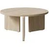 Image de Selsey Preffines Table Basse Ronde de Salon 85 cm en chêne huilé