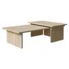 Image de Selsey Usalo Lot de 2 Tables Basses rectangulaires pour Salon 140 x 90 90 x 55 cm Chêne huilé