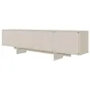 Image de Selsey Wuwu Armoire TV Basse avec 4 Portes et Compartiments Push to Open 200 cm Gris/Beige, Four-Door