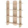 Image de Selsey Bibliothèque Livio 107,2 cm x 149,4 cm x 28 cm, Étagères Murales Bois Design, Panneau Stratifié 16 mm, 4 Étagères Ouvertes, Chêne Huilé PD3037, Idéale Décoration Intérieure