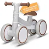 Image de LIONELO Villy Draisienne Légère, Vélo à 4 Roues de 1 à 3 Ans jusqu'à 30 kg Amorti à l'avant, Siège Ergonomique, pour Les Filles et Les Garçons, Jouet d'Equitation Trotteur Bébé (Beige Latte)