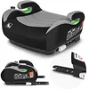Image de LIONELO LUUK FIX i-Size Réhausseur Siège Auto pour Enfants avec ISOFIX, de 22 à 36 kg/ 125-150 cm, Groupe 2 et 3, Siège et Accoudoirs Confortables, Housse Amovible (Grey)