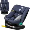 Image de LIONELO Bastiaan i-Size Siège Auto Pivotant à 360° pour les Enfants de 0 à 36 kg et de 40 à 140 cm Installation Face et Dos à la Route, ISOFIX Sangle TopTether (Blue Navy)