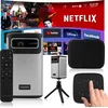 Image de Projecteur OVERMAX Multipic 8.1 Résolution 4K Projecteur avec Keystone Autofocus et Correction du Trapèze, Image jusqu'à 200, Wi-FI Bluetooth 5.0, 5000 Lumens Télécommande, Durée de Vie 40 000 h