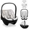 Image de LIONELO MOXIE i-Size Siège Auto pour Bébé 40 à 87 cm, Groupe 0+ Orienté Dos à la Route, Appui-tête Réglable, Protection Latérale i-Size R129 (Beige)