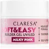 Image de Claresa Soft&Easy Builder Gel base de vernis en gel ongles teinte Milky Pink 12 g
