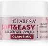 Image de Claresa Soft&Easy Builder Gel base de vernis en gel ongles teinte Glam Pink 12 g