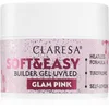 Image de Claresa Soft&Easy Builder Gel base de vernis en gel ongles teinte Glam Pink 45 g