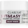 Image de Claresa Soft&Easy Builder Gel base de vernis en gel ongles teinte Milky White 12 g