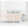 Image de Claresa Rubber Gel Construction Gel UV/LED vernis à ongles gel pour des ongles longs teinte 02 45 g