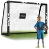 Image de Neo-Sport But de Football pour Enfants et Adultes avec Housse de Protection 180 x 120 x 60 cm Noir/Blanc Hexagone