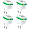 Image de NOUS A7Z Prise Connectée ZigBee avec Suivi Énergie, 16A, Contrôle Vocal & via App, Programmation & Minuterie, Compatible Alexa, Google Home, Home Assistant, Tuya, Hub ZigBee Requis, 4 Pack