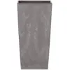 Image de 91,5 L Prosperplast Urbi Square Effect grand pot en plastique 91,5 L avec réservoir en gris clair, 75 (H) x 40 (L) x 40 (P) cms