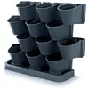 Image de Prosperplast Cascade Garden jardinière verticale en plastique de couleur anthracite 68,5 (L) x 19 (l) x 54,6 (H) cm