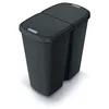Image de KEDEN Poubelle avec 2 couvercles indépendants 45L Compacta Q duo 48X28X51 cm