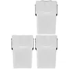 Image de Lot de 3 poubelles KEDEN SORTIBOX recycler, blanc, 75L