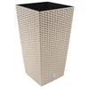 Image de Rato pot 26,6 litres avec insert 26,5 x 26,5 x 50 cm en couleur mocca
