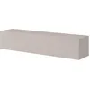 Image de Selsey Meuble TV Armoire De Télévision 140 cm Suspendu Façade Fraisée Beige Gris Veldio