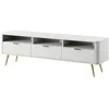 Image de Selsey Meuble TV, Engineered Wood, Blanc, 161,6 cm Longueur