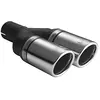 Image de Ulter Sport Embout d'échappement - Ronde Double Ø90mm RS - Longueur 225mm - Montage ->50mm - Inoxydable