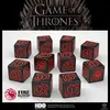 Image de Q Workshop Set De Dés Targaryen 10xd6 10 Le Trône De Fer