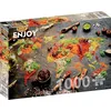 Image de Puzzle Jigsaw de 1000 pièces pour adultes - Finition mate, toucher doux, pièces solides et uniques, ajustement serré, couleurs vives, service de pièces manquantes - Carte des épices et des herbes du