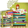 Image de Puzzle de 1000 pièces pour adultes   Princesse de conte de fées et le pois, courtepointes patchwork | Finition mate antireflet | Puzzle amusant et stimulant | 68,6 x 48,3 cm | Cadeau unique | Profitez