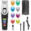 Image de Wahl Tondeuse à barbe Colour Trim - Peignes de guidage innovants à code couleur - 240 minutes d'autonomie - Chargeur USB - Idéal pour la salle de sport et les voyages - Lames affûtées avec précision