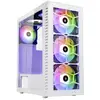 Image de Tour midi Kolink Observatory HF Glass Boîtier PC blanc 2 ventilateurs LED pré-installés, 4 ventilateurs LED pré-installés