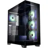 Image de Tour midi Kolink Kolink Unity Peak ARGB Midi-Tower Showcase, Tempered Glass - schwarz Boîtier, Boîtier gaming, Boîtier PC noir