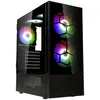 Image de Tour midi Kolink Kolink Observatory MX Glass ARGB Midi Tower Case - Black Boîtier PC, Boîtier gaming noir