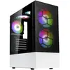 Image de Tour midi Kolink Kolink Observatory MX Mesh ARGB Midi Tower Case - Black/White Boîtier, Boîtier gaming, Boîtier PC noir-blanc