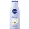 Image de NIVEA Huile en lotion, huile de noix de coco et monoï, 400 ml, humidité profonde 24h, peaux normales à sèches