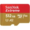 Image de SanDisk Extreme 512 Go microSDXC, Carte micro sd + adaptateur SD, UHS-I V30, jusqu'à 190 Mo/s, pour votre smartphone, caméra d'action ou droner, RescuePro Deluxe, A2, Class 10, U3