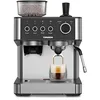 Image de Tornado TCM-5431-GS Machine À Expresso Semi-Automatique, 2,3 L, BROYEUR INTÉGRÉ, CAFÉ en Grains ET MOULU, Noir