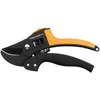 Image de Fiskars Sécateur à enclume pour bois sec et dur, Diamètre de coupe: 2,4 cm, Lames en acier avec revêtement antiadhésif, Longueur: 19 cm, Noir/Orange, PowerStep, P83, 1000575