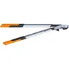Image de Fiskars Coupe-branches à lames franches pour bois vert, Système à crémaillère PowerGear X, Taille L, Revêtement antiadhésif, Diamètre de coupe: 5 cm, Acier trempé, Longueur: 80 cm, Noir/Orange, LX98, 1020188