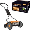 Image de Fiskars Tondeuse à gazon manuelle, Tondeuse à cylindre avec système de coupe sans frottement des lames, Largeur de coupe: 43 cm, StaySharp Plus, Noir/Orange/Argenté, 1015649