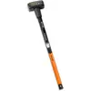 Image de Fiskars Masse forgée 5 kg, Avec pare-faux coup, Tête en acier au carbone/Manche trimatière de 90 cm avec noyau en fibre de verre, Noir/Orange, XXL, 1001618