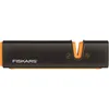 Image de Fiskars Aiguiseur pour haches et couteaux, Pierre à aiguiser en céramique/Boîtier en plastique renforcé de fibre de verre, Noir/Orange, Xsharp, 1000601