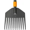 Image de Fiskars Petit balai à feuilles, Tête d'outil, 11 dents, Largeur: 21,3 cm, Dents en plastique, Noir/Orange, QuikFit, 1000659