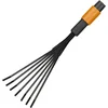 Image de Fiskars Petit Balai à Feuilles, Tête D'outil Quikfit, 7 dents, Largeur: 12 cm, dents en Acier, Noir/Orange, Quikfit, 1001412