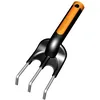 Image de Fiskars Griffe de jardin tri-matière; 3 dents, Longueur: 25 cm, Dents en acier inoxydable, Noir/Orange, Premium, 1000728
