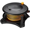 Image de Fiskars Dévidoir L, Set d'Arrosage Tout-en-1, Tuyau de 31,5 m, Tuyau de taille universelle (Ø 13 mm), Raccord universel pour Robinet, noir/orange, 1057237