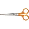 Image de Fiskars Ciseaux multi-usages, Longueur totale: 17 cm, Pour droitiers et gauchers, Lames en acier inoxydable/Poignées en plastique, Orange, Classic, 1005150