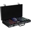 Image de Tactic - 03092 - Poker - Propoker : Mallette Métal 300 Jetons, Transparent,vert,verts