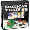 Image de Tactic Mexican Train Domino Game pour enfants et adultes, 2 à 8 joueurs - Jeu de Dominos Colorés Compact et Portable - Parfait pour les Soirées Jeux, les Rencontres et les Réunions